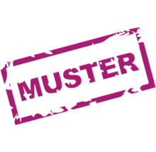 Stempel mit dem Wort Muster
