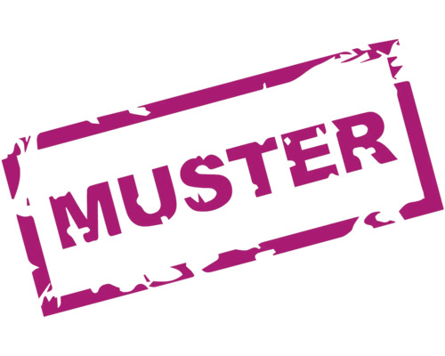 Stempel mit dem Wort Muster