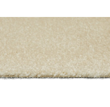 Detailansicht eines beigen Teppichbodens