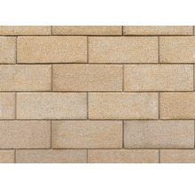 Mauer aus Betonsteinen