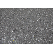 Nahaufnahme einer grauen Arbeitsplatte mit Sprenkelmuster