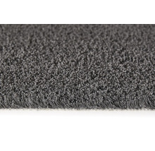 Nahaufnahme eines grauen Teppichs