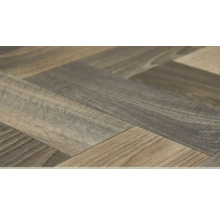 Nahaufnahme eines Fischgrät-Vinylbodens