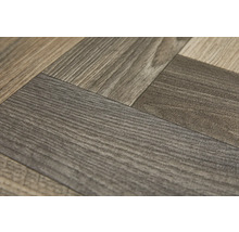 Verlegung von Vinylboden in Fischgrätmuster