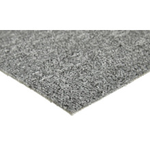 Nahaufnahme eines grauen Teppichs.