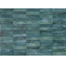 Rechteckige Fliesen in Maueroptik.