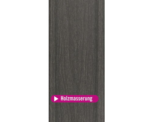 Konsta WPC Terrassendiele Nativo Hohlkammerprofil beschichtet 23x138x3000 mm Eiche dunkelgrau