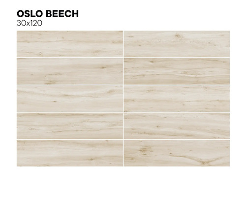 MIRAVA Feinsteinzeug Wand- und Bodenfliese OSLO beech 29,8 x 120 x 0,9 cm UGL