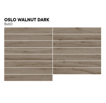 Fliesen in dunkler Walnuss Optik, Format 8x60