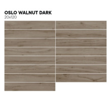Fliesen in Holzoptik, Oslo Walnut Dark, 20x120 cm