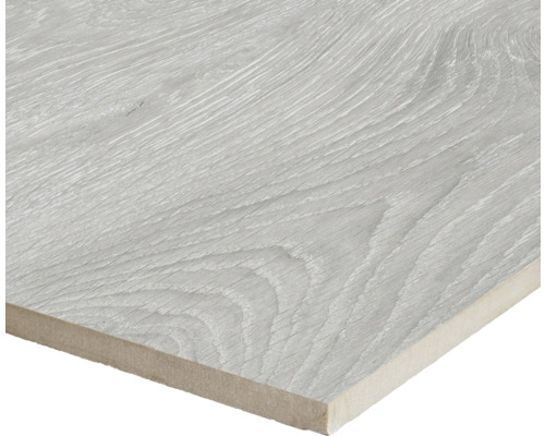 MIRAVA Feinsteinzeug Wand- und Bodenfliese BERGEN Grey 20 x 120 x 0,9 cm matt rektifiziert