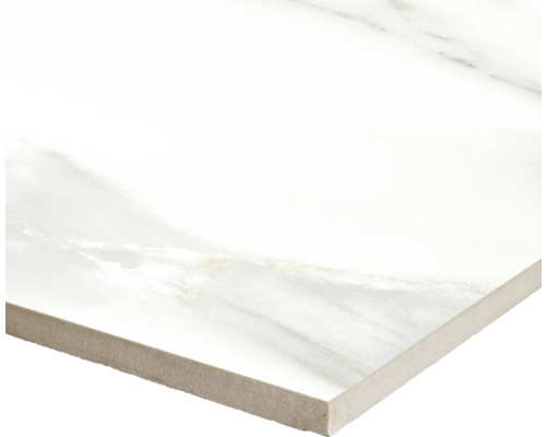 MIRAVA Feinsteinzeug Wand- und Bodenfliese LUCCA Bianco gold matt 30 x 60 x 0,9 cm rektifiziert