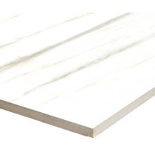 Weiße Fliese mit Marmoroptik