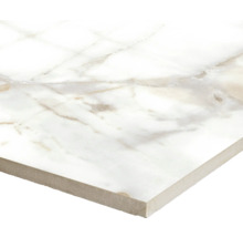 Fliese mit Marmoroptik.