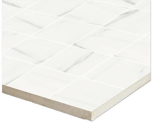 MIRAVA Mosaik LUCCA Bianco grau schwarz matt R10 B 30 cm x 30 cm x 0,9 cm