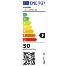 Energieeffizienzlabel mit der Kennzeichnung F, Brennenstuhl Logo
