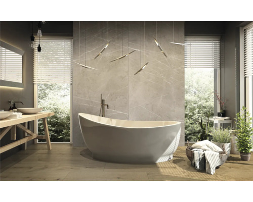 Wandpaneel Duschrückwand SPC Rocko Beige Pietra Marble wasserfest 4x1230x2800 mm