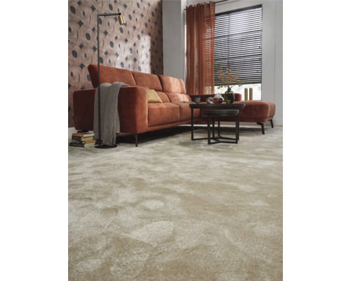 Teppichboden Kräuselvelours Banwell beige FB72 400 cm breit (Meterware)