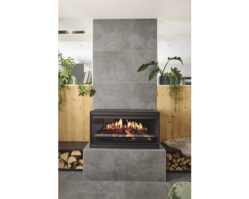 MIRAVA Feinsteinzeug Wand- und Bodenfliese MANHATTAN Anthracite 60 x 120 x 0,9 cm matt rektifiziert