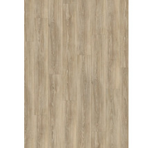 Verlegung von hellem Laminatboden mit Holzoptik.