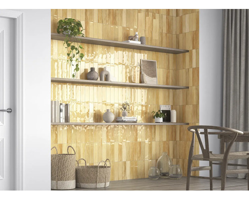 Produktbild 2 (groß) Wandfliese Zellige Ochre 7x28cm