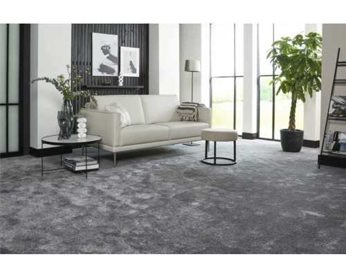 Teppichboden Shaggy Perfect anthrazit FB76 500 cm breit (Meterware)