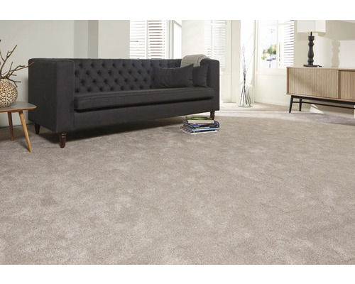 Teppichboden Shaggy Perfect beigebraun FB90 500 cm breit (Meterware)