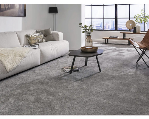 Teppichboden Shaggy Perfect grau FB175 500 cm breit (Meterware)