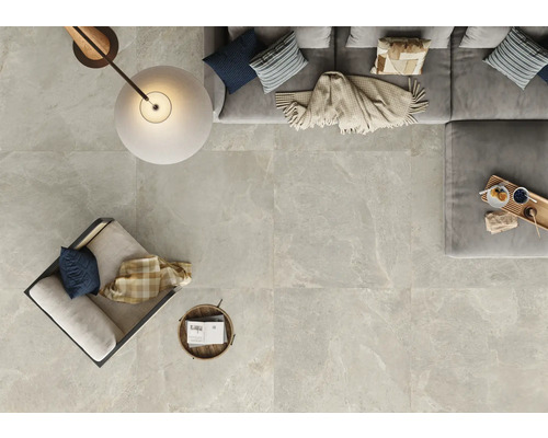 Feinsteinzeug Wand- und Bodenfliese Cool Stone beige matt rektifiziert 29,8 x 59,8 x 0,9 cm