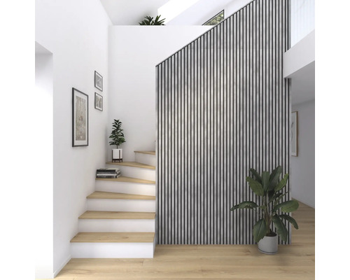 Fjordwall Akustikpaneel Laminat Betongrau 2400 x 600 x 20 mm