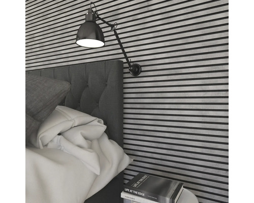 Fjordwall Akustikpaneel Laminat Betongrau 2400 x 600 x 20 mm