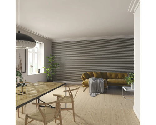 Fjordwall Akustikpaneel Linoleum Hellgrau 2400 x 600 x 20 mm