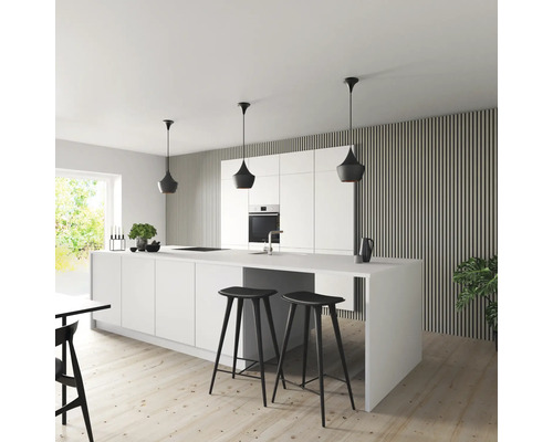 Fjordwall Akustikpaneel Linoleum Hellgrau 2400 x 600 x 20 mm