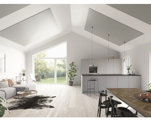 Fjordwall Akustikpaneel Linoleum Hellgrau 2400 x 600 x 20 mm