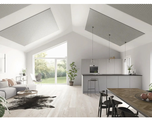 Fjordwall Akustikpaneel Linoleum Hellgrau 2400 x 600 x 20 mm