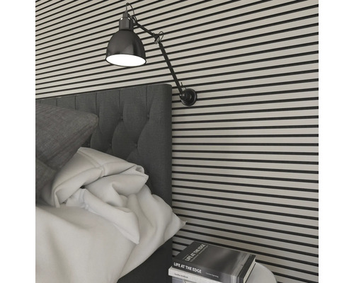 Fjordwall Akustikpaneel Linoleum Hellgrau 2400 x 600 x 20 mm