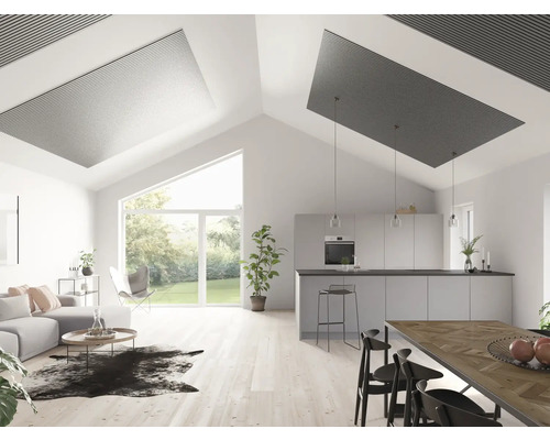 Fjordwall Akustikpaneel Linoleum Schiefer 2400 x 600 x 20 mm