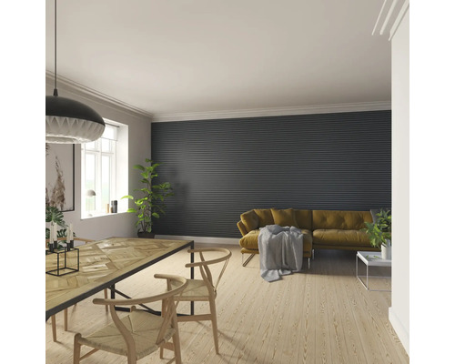 Fjordwall Akustikpaneel Linoleum Petrolblau 2400 x 600 x 20 mm