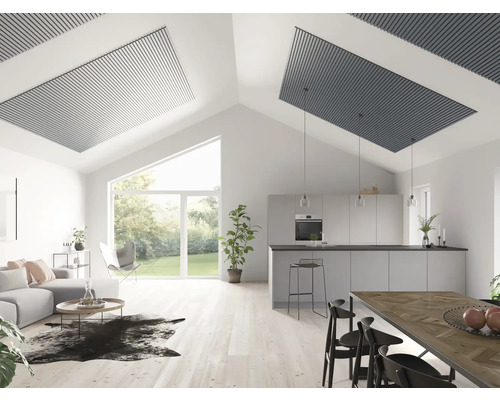 Fjordwall Akustikpaneel Linoleum Petrolblau 2400 x 600 x 20 mm