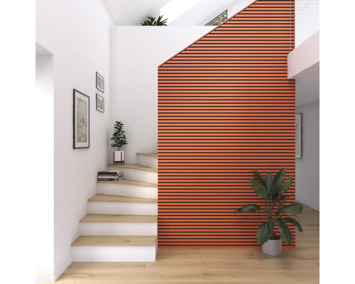 Fjordwall Akustikpaneel Linoleum Orange 2400 x 600 x 20 mm