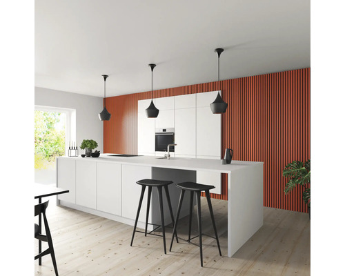 Fjordwall Akustikpaneel Linoleum Orange 2400 x 600 x 20 mm