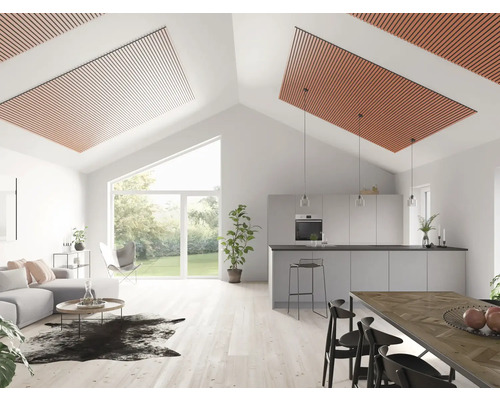 Fjordwall Akustikpaneel Linoleum Orange 2400 x 600 x 20 mm