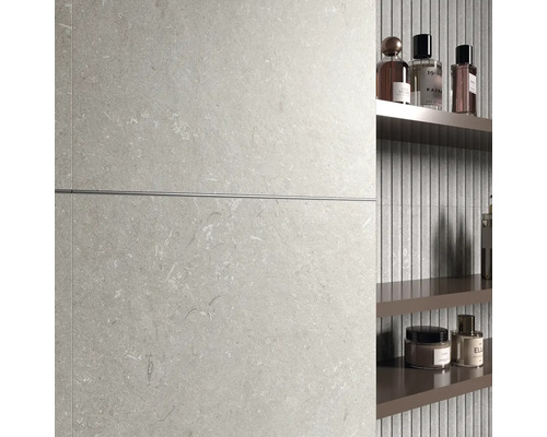 Dekorfliese Rigat-one Shellstone grigio 60x120cm