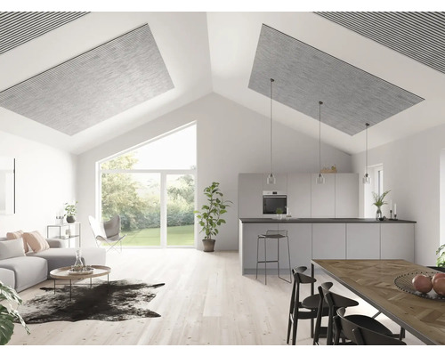 Fjordwall Akustikpaneel Laminat Betongrau 2400 x 600 x 20 mm