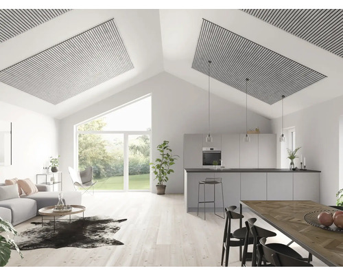 Fjordwall Akustikpaneel Laminat Betongrau 2400 x 600 x 20 mm