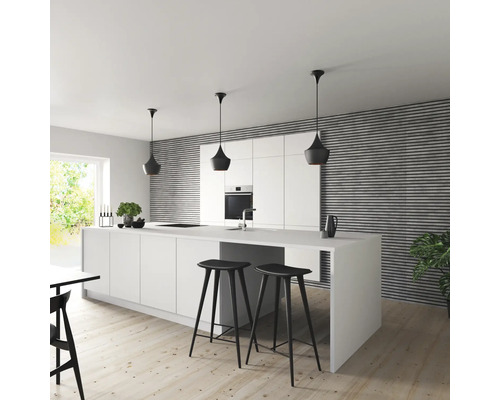 Fjordwall Akustikpaneel Laminat Betongrau 2400 x 600 x 20 mm