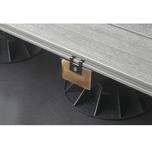 Terrassendielenmontage mit Unterkonstruktion und Clip