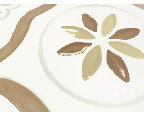 Dekorative Fliese mit floralem Muster für Wand- und Bodengestaltung