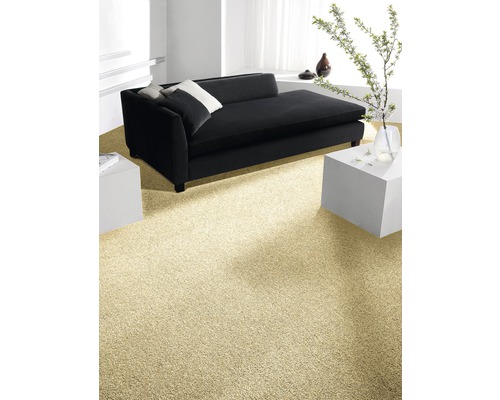 Teppichboden Velours Verona Farbe 33 goldbeige 400 cm breit (Meterware)