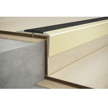 Treppenkante mit Antirutschstreifen für Treppenrenovierung